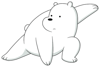 冰熊晨练